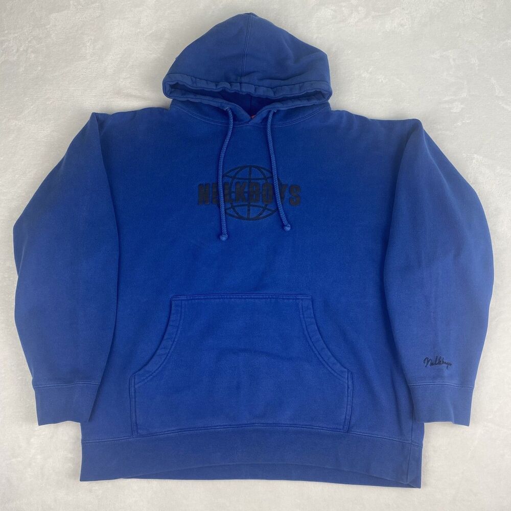 Nelk Boys Sweater Adult Large Blue Hoodie Logo Sweatshirt Pullover Casual